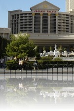 Caesars Palace looking over the strip