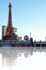 Paris Las Vegas from accross the strip