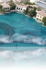 Bellagio Fountains from Paris Eiffel Tower