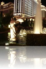 Caesars Palace Fountains at Night