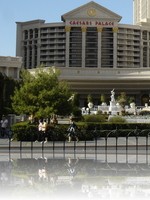 Caesars Palace looking over the strip