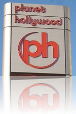 Planet Hollywood sign from the outside