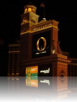 Bellagio Las Vegas Sign at night