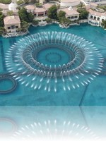 Bellagio Fountains from Paris Eiffel Tower