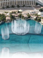 Bellagio Fountains from Paris Eiffel Tower