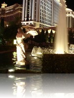 Caesars Palace Fountains at Night
