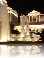 Caesars Palace Fountains at Night