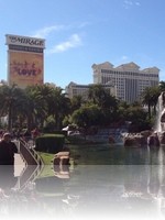 Caesars Palace with The Mirage Sign