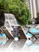 The Mirage Pool in August is HOT