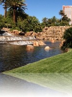 The Mirage Volcano during the Daytime