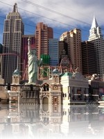 NY NY las Vegas during the daytime from the Tropicana