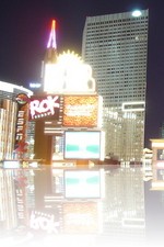 The Las Vegas Strip at night looking North
