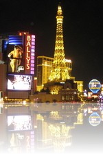 The Las Vegas Strip at night looking South