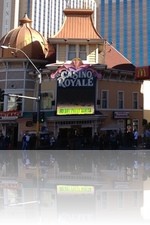 Casino Royale Las Vegas next to McDonalds and Harrahs